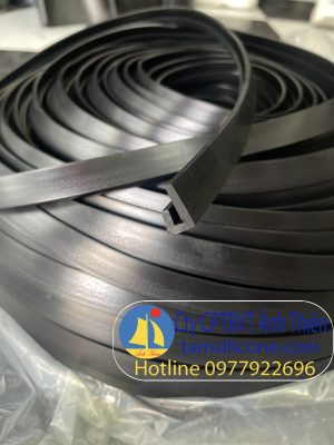 Gioăng cao su chữ U dày 3mm, cao 20mm, rộng 10mm, rãnh rộng 6mm, nhận đùn đúc gioăng cao su theo yêu cầu