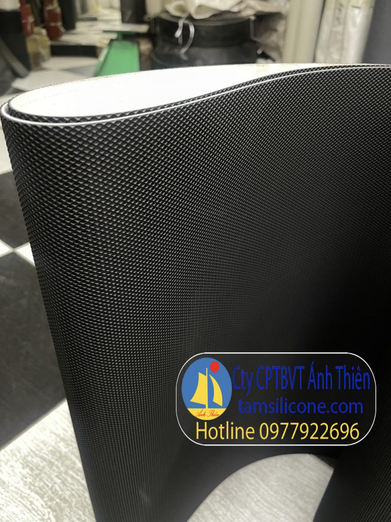 Băng tải PVC đen nhám dày 2.3mm dùng cho máy tập thể dục kích thước ...