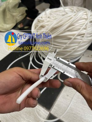 Gioăng silicon vuông 5×5 màu trắng chịu nhiệt