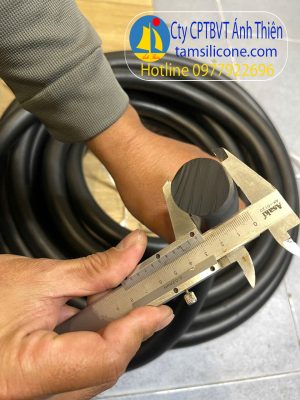 Gioăng cao su tròn đặc phi 30 màu đen