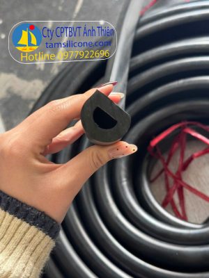 Gioăng cao su chữ D gia công theo bản vẽ